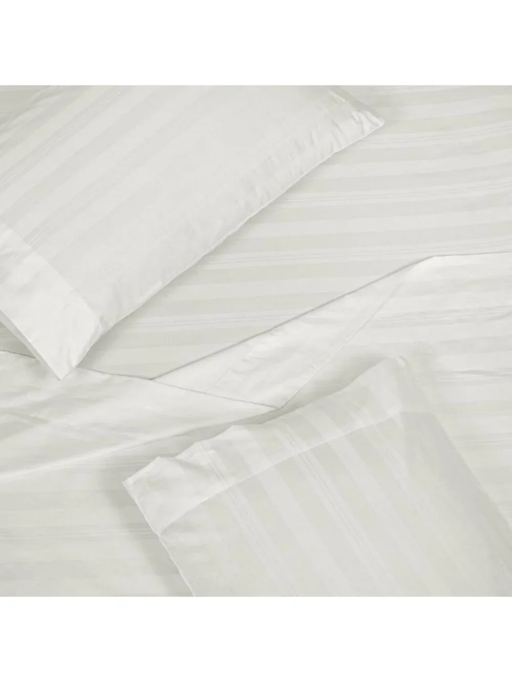 300 Thread Count 100% Cotton Striped Sheet Set - 4 Piece Full Bedding - Soft